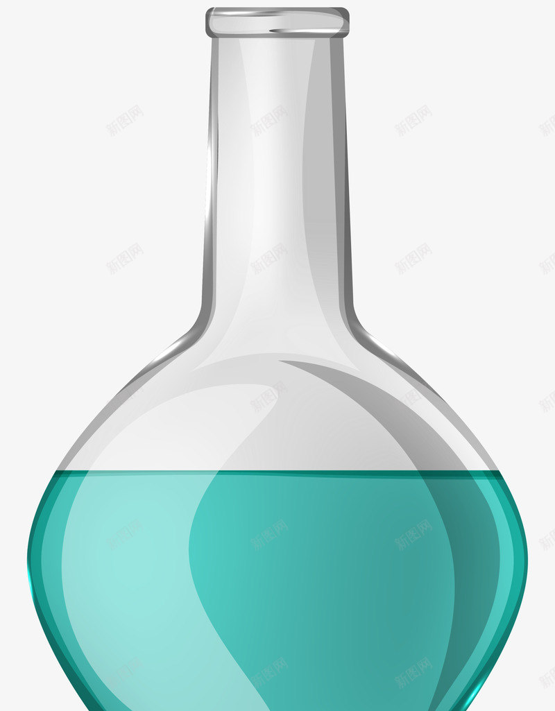 绿色简约玻璃瓶png免抠素材_88icon https://88icon.com 图案 水瓶 玻璃瓶 简约 绿色 装饰图案 试管
