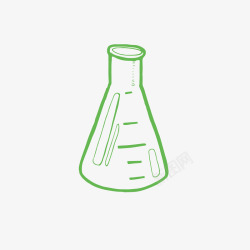 化学原料手绘卡通玻璃容器矢量图高清图片