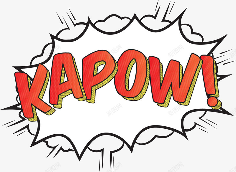 KAPOW爆炸矢量图ai免抠素材_88icon https://88icon.com KAPOW banner素材 彩绘 手绘 涂鸦 爆炸素材 轰动 矢量图