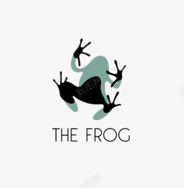 logo玻璃上的青蛙图标图标