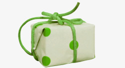 圣诞绿色礼品盒子素材