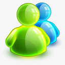水晶苹果logo图标下载水晶MSN小人图标图标