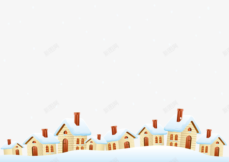 下雪的村庄png免抠素材_88icon https://88icon.com 下雪的屋顶 免费 村庄 雪 雪屋顶