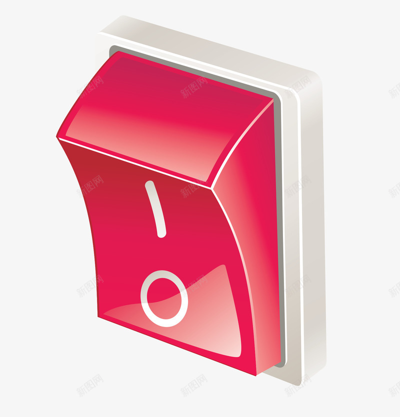 卡通红色按钮png免抠素材_88icon https://88icon.com 卡通 卡通红色 开关 按钮 红色 红色卡通
