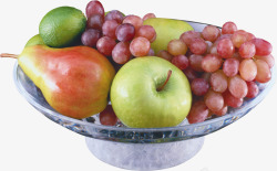 一碗葡萄苹果水果素材
