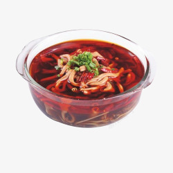 玻璃碗干锅鸭食品餐饮素材
