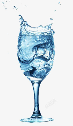 一杯水与玻璃杯素材