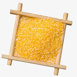 实物新鲜黄色玉米碴素材