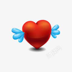 带翅膀的红心png免抠素材_88icon https://88icon.com 图片 红心 翅膀