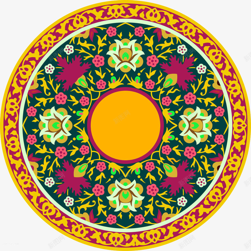 复古布料装饰元素png免抠素材_88icon https://88icon.com 小数民族 纹理 花卉 衣服装饰