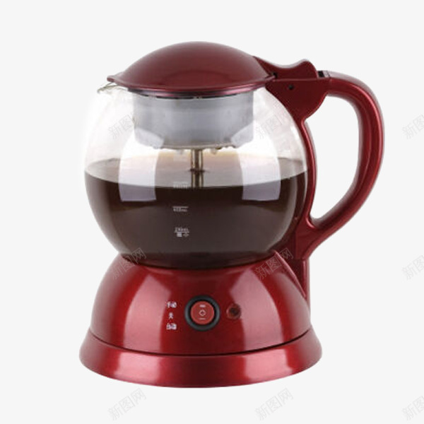 煮茶器玻璃电茶壶煮黑茶蒸汽壶png免抠素材_88icon https://88icon.com 产品实物 保温电热水壶 养生壶 煮茶茶具 玻璃茶壶