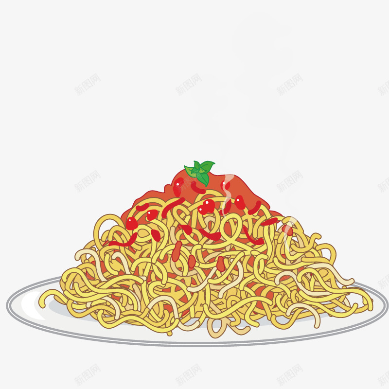 食物面条矢量图eps免抠素材_88icon https://88icon.com 拌面 热干面 美食 食品 矢量图