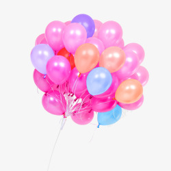 彩色糖果色气球装饰图案素材