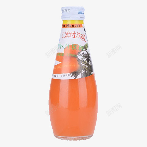 一瓶萝卜汁饮料png免抠素材_88icon https://88icon.com 塑料瓶 果汁 维生素 萝卜汁 超市购物 饮品 饮料