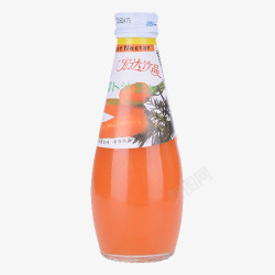 一瓶萝卜汁饮料素材