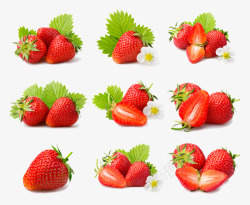 新鲜草莓组图素材