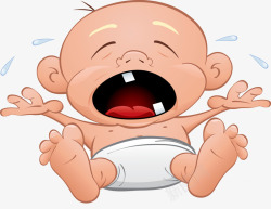 乳牙婴儿宝宝插画高清图片