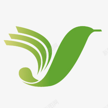 商品点评卡通的绿色商品logo图标图标