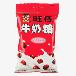 红豆牛乳味牛奶糖素材