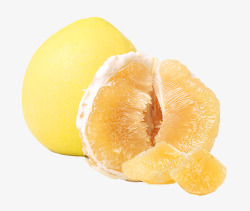 新鲜水果柚子美食素材