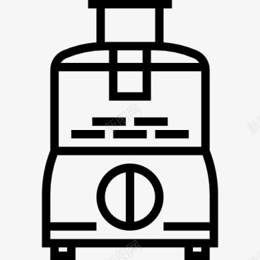 厨具食物处理器图标图标