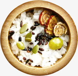 米饭薏米红枣美味食品素材