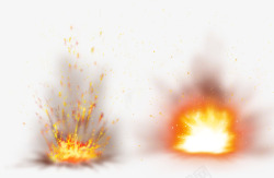 爆炸火热红火碳火素材