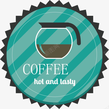 潮流咖啡logo矢量图图标图标