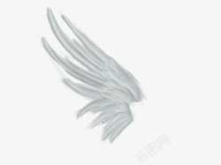 白色的天使翅膀素材