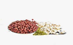 食品海报装饰红豆薏米绿豆素材