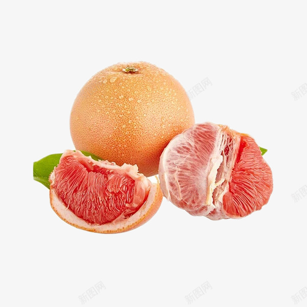 水果红柚png免抠素材_88icon https://88icon.com 新鲜柚子 水果 红柚 红色