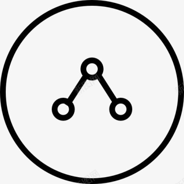盾牌形状分享旋转符号的圆形按钮图标图标