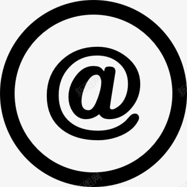 大学标志社会的电子邮件的圆形按钮图标图标