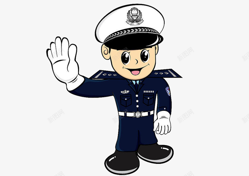 白手套的警察png免抠素材_88icon https://88icon.com 担当 白手套 美丽 警察 黑衣服