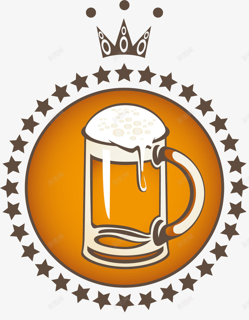 精美beer啤酒标签矢量图ai免抠素材_88icon https://88icon.com beer 啤酒 标签 皇冠 精美 矢量图