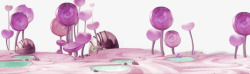 紫色卡通糖果边框纹理素材