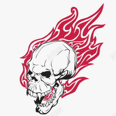 logo火焰骷髅图标图标