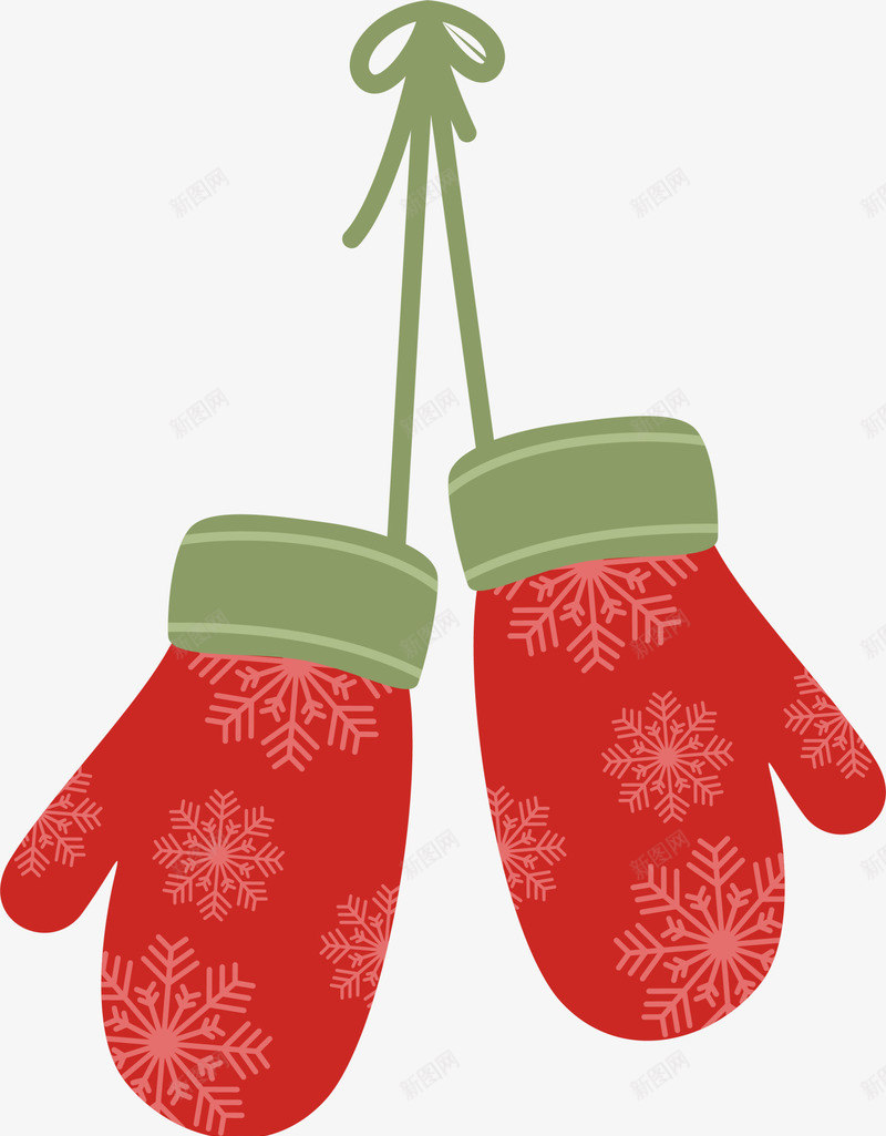 红色雪花冬日手套png免抠素材_88icon https://88icon.com 保暖手套 冬天 冬日 圣诞快乐 圣诞节 暖冬 红色手套
