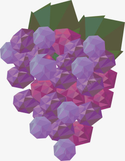 创意抽象水果葡萄矢量图素材