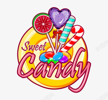 合作海报背景糖果图标candy图标