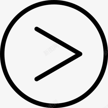 电子邮件概述右箭头键在圆形按钮的轮廓图标图标