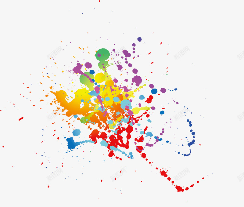 炫彩彩漆矢量图ai免抠素材_88icon https://88icon.com 墨迹 彩墨 彩漆 活力 矢量图