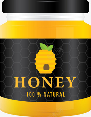 采蜜蜂蜜Logo矢量图图标图标
