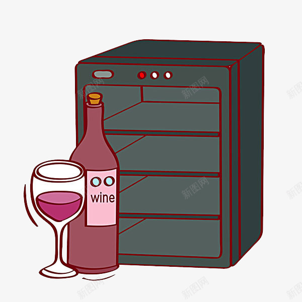 葡萄酒插图png免抠素材_88icon https://88icon.com 插画 电器 葡萄酒杯 葡萄酒瓶