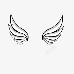 白色翅膀素材