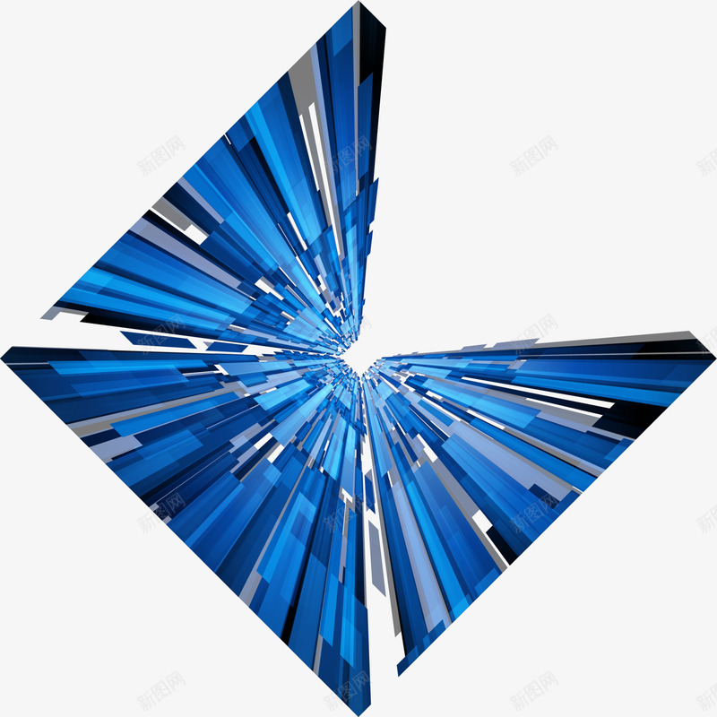 蓝色几何框架png免抠素材_88icon https://88icon.com 光线 几何背景 清新线条 花纹图形 蓝色框架 闪耀图形