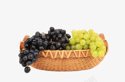 一篮框新鲜水果葡萄素材