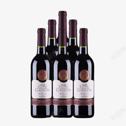 法国干红葡萄酒png免抠素材_88icon https://88icon.com 产品实物 干红葡萄酒 法国 红酒 进口 高卢骑士