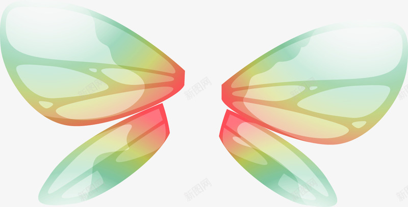 卡通梦幻蝴蝶翅膀png免抠素材_88icon https://88icon.com 卡通 梦幻 翅膀 蝴蝶