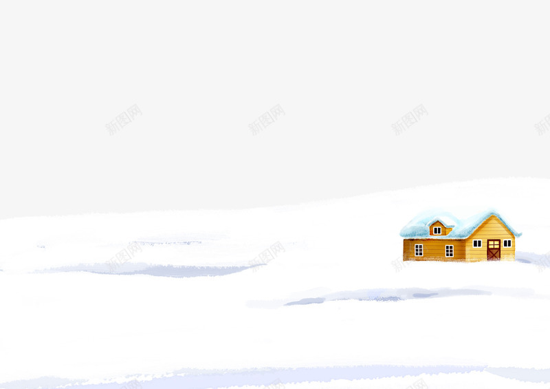 雪景雪屋png免抠素材_88icon https://88icon.com 下雪场景 雪屋 雪景